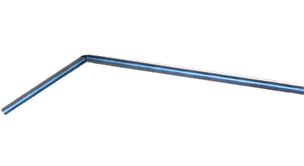 1/2" X 35" 18-8 S.S. All Thread Rod Bent At A 45&Deg Angle For Louvers
