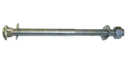 1/2" X 7-1/2" 18-8 S.S. Carriage Bolt Assembly