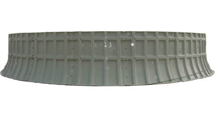 6’ Tall by 15.2’ Diameter FRP Fanstack